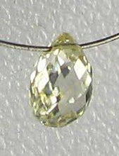Load image into Gallery viewer, Natural Canary Diamond 4.25x3mm Briolette Bead .27cts 6111 - PremiumBead Alternate Image 3