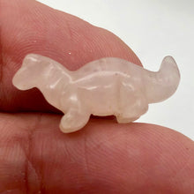 Load image into Gallery viewer, Dinosaur! Rose Quartz Diplodocus Dinosaur Figurine | 21x14x8mm | Pink