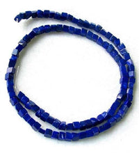 Load image into Gallery viewer, So Hot Indigo Lapis Cube Focal Bead Strand 108881 - PremiumBead Alternate Image 2
