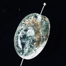 Load image into Gallery viewer, Lodalite Quartz Oval Pendant Figurine Bead | Clear Included|1 Bead| 32x22x13 mm|