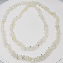 Load image into Gallery viewer, Clear Quartz Nugget Bead 34 inch Necklace | 7x5x2mm to 4x4x3mm |