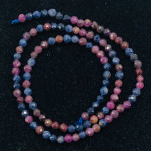 Load image into Gallery viewer, Sapphire Faceted Strand Round | 2 mm | Blue/Red/Pink | 210 Beads |