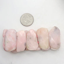 Load image into Gallery viewer, Pin Cushion Faceted Peruvian Opal Stretchy Bracelet | 7 -8" | Pink | 11 Beads | - PremiumBead Alternate Image 3