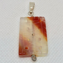 Load image into Gallery viewer, Hand Carved Carnelian Agate & Sterling Silver Pendant 506919DS - PremiumBead Alternate Image 4