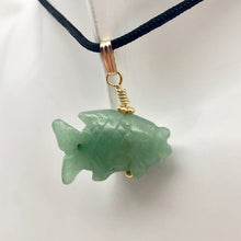 Load image into Gallery viewer, Aventurine Koi Fish Pendant Necklace|Semi Precious Stone Jewelry|14k Pendant - PremiumBead Alternate Image 10