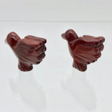 Load image into Gallery viewer, 2 Hand Carved Brecciated Jasper Dove Bird Beads | 25.5x19x5.5mm | Red - PremiumBead Alternate Image 7