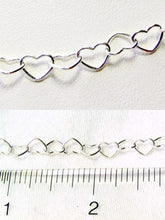 Load image into Gallery viewer, Solid Sterling Silver 5mm Heart Chain 12 inches (3.79G) 9197 - PremiumBead Primary Image 1

