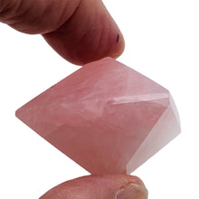 Load image into Gallery viewer, Rose Quartz Double Pyramid | 54x56mm | Pink | 1 Display Specimen