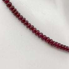 Load image into Gallery viewer, 54.5cts AAA+ Natural Ruby 3.5x2.0mm Smooth Roundel 15 inch Bead Strand - PremiumBead Alternate Image 3