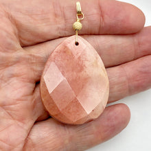 Load image into Gallery viewer, Mookaite Faceted Teardrop 14K Gold Filled Pendant | 2 1/2" Long | Pink White |