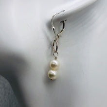 Load image into Gallery viewer, AAA Natural White 6.5-6mm Pearl Solid Sterling Silver Earrings 304499B
