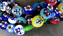 Load image into Gallery viewer, 5 Glass Lampwork Butterfly Coin Beads 007093 - PremiumBead Alternate Image 2