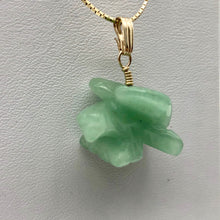Load image into Gallery viewer, Aventurine Eagle Pendant Necklace | Semi Precious Stone Jewelry | 14k Pendant - PremiumBead Alternate Image 8