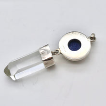 Load image into Gallery viewer, Natural Quartz Crystal & Genuine, Untreated Lapis Pendant 002593 - PremiumBead Alternate Image 8