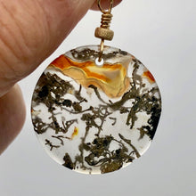Load image into Gallery viewer, Limbcast Round 14K Gold Filled Pendant | 1.5" Long | Clear Orange |
