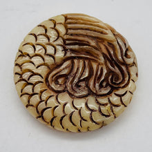 Load image into Gallery viewer, Cozy Hand Carved Mermaid Centerpiece Bead 4830H