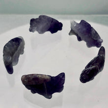 Load image into Gallery viewer, Swimming' 2 Carved Amethyst Fish Koi Carp Beads | 23x12x8mm | Purple - PremiumBead Alternate Image 3