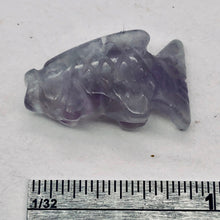 Load image into Gallery viewer, Swimming' 2 Carved Amethyst Fish Koi Carp Beads | 23x12x8mm | Purple - PremiumBead Alternate Image 7