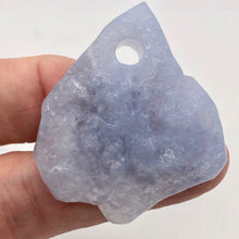 Load image into Gallery viewer, 101cts Blue Chalcedony Natural & Untreated Designer Pendant - PremiumBead Alternate Image 3