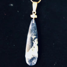 Load image into Gallery viewer, Sodalite 14K Gold Filled Teardrop | 3" Long | Blue/White | 1 Pendant |