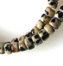 Load image into Gallery viewer, Spots Dalmatian Jasper Wheel Bead Strand 109542 - PremiumBead Alternate Image 2
