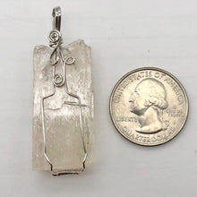Load image into Gallery viewer, Kunzite Wire-Wrap Lightly Pink Crystal Pendant | 1 7/8" Long |