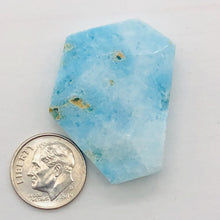 Load image into Gallery viewer, 70cts Druzy Natural Hemimorphite Pendant Bead | Blue | 35x27x9mm | 1 Bead |
