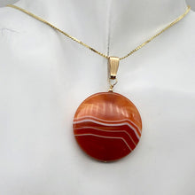 Load image into Gallery viewer, Made in USA Copper Red Carnelian 14Kgf Pendant 505677H