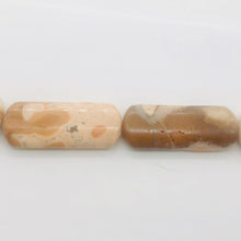 Load image into Gallery viewer, Conglomerate Jasper Rounded Rectangle Strand | 40X15X5 | Pastels/Brown | 10 Bead