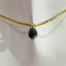 Load image into Gallery viewer, .82cts Natural Black Conflict Free Diamond 18K Pendant | 3/8 Inch Long |