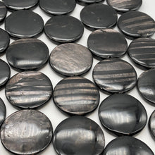 Load image into Gallery viewer, Silver Mirrors Hypersthene 29x7mm Disc Bead Strand for Jewelry Making 107041 - PremiumBead Primary Image 1