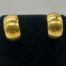 Load image into Gallery viewer, Vermeil Sterling Silver Post Curl Earrings | 3/4" Long | Gold | 1 Pair|