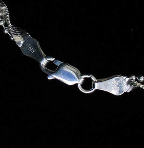 8" Silver Bead Herringbone Twist Chain Bracelet! 10027E - PremiumBead Alternate Image 3