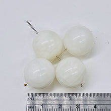 Load image into Gallery viewer, Sardonyx Gemmy Round Beads | 18mm | White | 4 Beads |