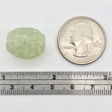 Load image into Gallery viewer, Basket Weave Carved 18x16mm Serpentine Jade Barrel Bead 10570 | 18x16mm | Green - PremiumBead Alternate Image 6