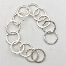 Load image into Gallery viewer, Perfect Brushed Silver Circle Chain Findings 6 inches 9408 - PremiumBead Primary Image 1
