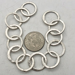 Perfect Brushed Silver Circle Chain Findings 6 inches 9408 - PremiumBead Alternate Image 6