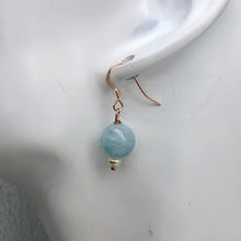 Load image into Gallery viewer, Aquamarine 14K Gold Filled Drop | 1 pair | Blue | 1 Earrings |