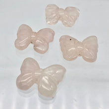 Load image into Gallery viewer, Flutter 2 Carved Rose Quartz Butterfly Beads | 21x17x5mm | Pink - PremiumBead Alternate Image 5