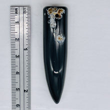 Load image into Gallery viewer, Sardonyx Claw Pendant Bead | 58x14mm | Black/White | 1 Bead |