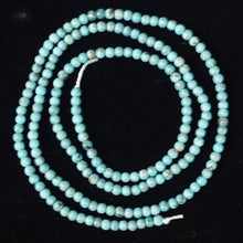 Load image into Gallery viewer, Turquoise Round Tiny Bead Strand | 2 mm | Blue | 200 Beads |