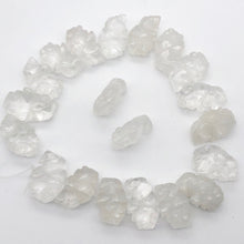 Load image into Gallery viewer, Charge 2 Quartz Hand Carved Bison / Buffalo Beads | 21x14x8mm | Clear - PremiumBead Alternate Image 2