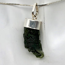 Load image into Gallery viewer, Blue Green Moldavite Pendant 26x12x8mm | 1 1/2" long