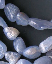 Load image into Gallery viewer, Natural Blue Chalcedony Nugget Bead Strand 109854 - PremiumBead Alternate Image 2