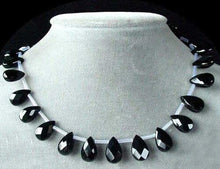 Load image into Gallery viewer, 2 Elegant Natural Onyx Faceted 16x10mm Briolette Beads 4852 - PremiumBead Alternate Image 3