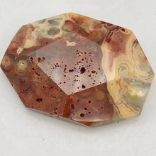 Load image into Gallery viewer, Crazy Lace Agate Carved Pendant Bead | 39x29x9mm | Red White |