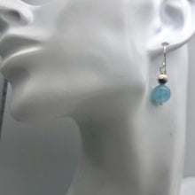 Load image into Gallery viewer, Aquamarine Sterling Silver Drop earrings | 1 pair | Blue | 1 Earrings |