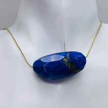 Load image into Gallery viewer, Lapis, Designer Cut 119ct Pendant Bead | 44x21x15mm | Blue | 1 Bead |