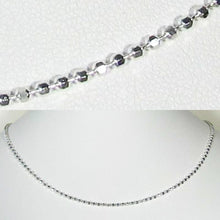 Load image into Gallery viewer, Italian! 18" Sterling Silver Faceted Bead Chain 110015B - PremiumBead Primary Image 1