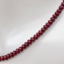 Load image into Gallery viewer, 54.5cts AAA+ Natural Ruby 3.5x2.0mm Smooth Roundel 15 inch Bead Strand - PremiumBead Alternate Image 4